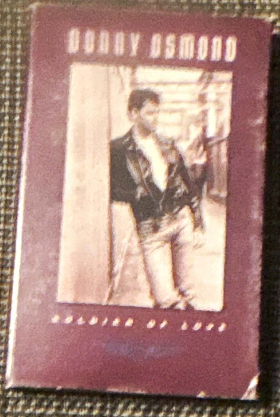 Donny Osmond Soldier of Love Pop Album Cassette Tape, Clear Cassette